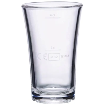 Glass4ever Shotglas Polycarbonat 4 cl 100206 by GLASS4EVER color Hvid
