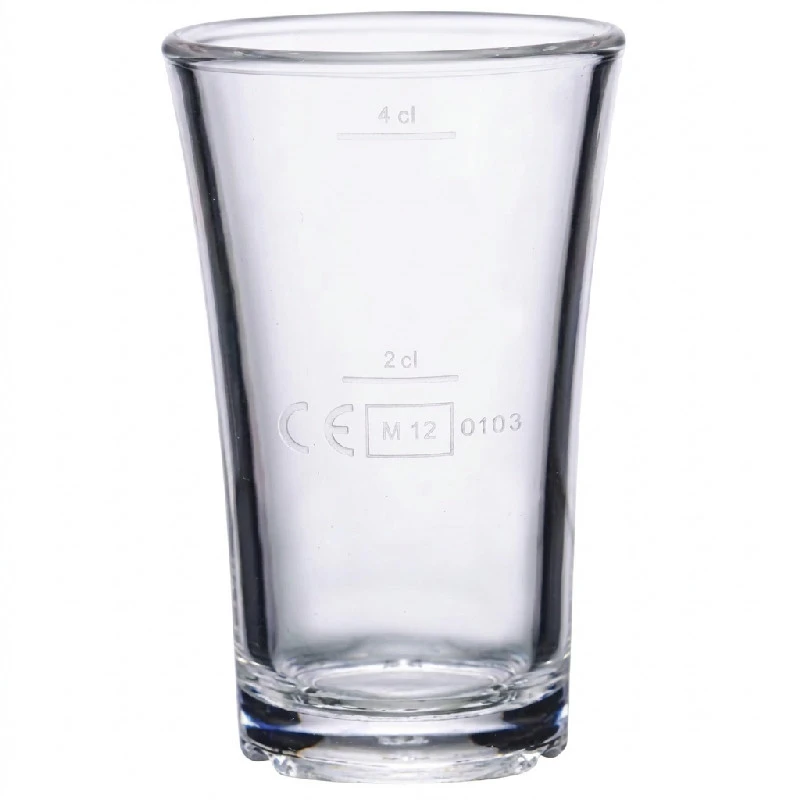 Glass4ever Shotglas Polycarbonat 4 cl 100206 by GLASS4EVER color Hvid
