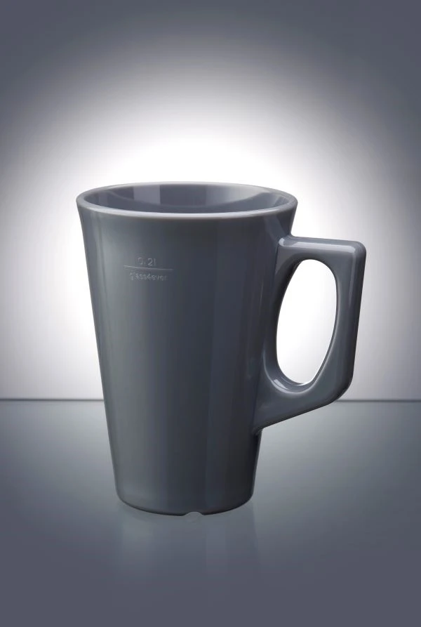 Kaffe krus 25 cl mørkegrå - Polycarbonat 400100-DG by GLASS4EVER color Mørkegrå