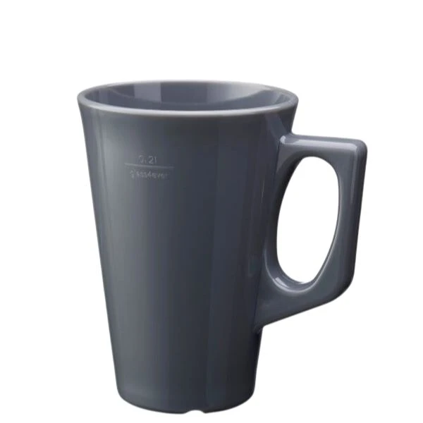 Kaffe krus 25 cl mørkegrå - Polycarbonat 400100-DG by GLASS4EVER color Mørkegrå