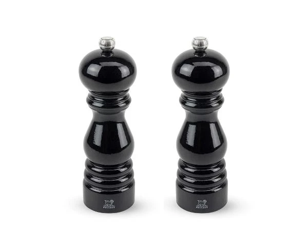 Peugeot Salt- og peberkværn Paris 18 cm sæt Sort lak Bøg 15924-sæt by Peugeot color Sort