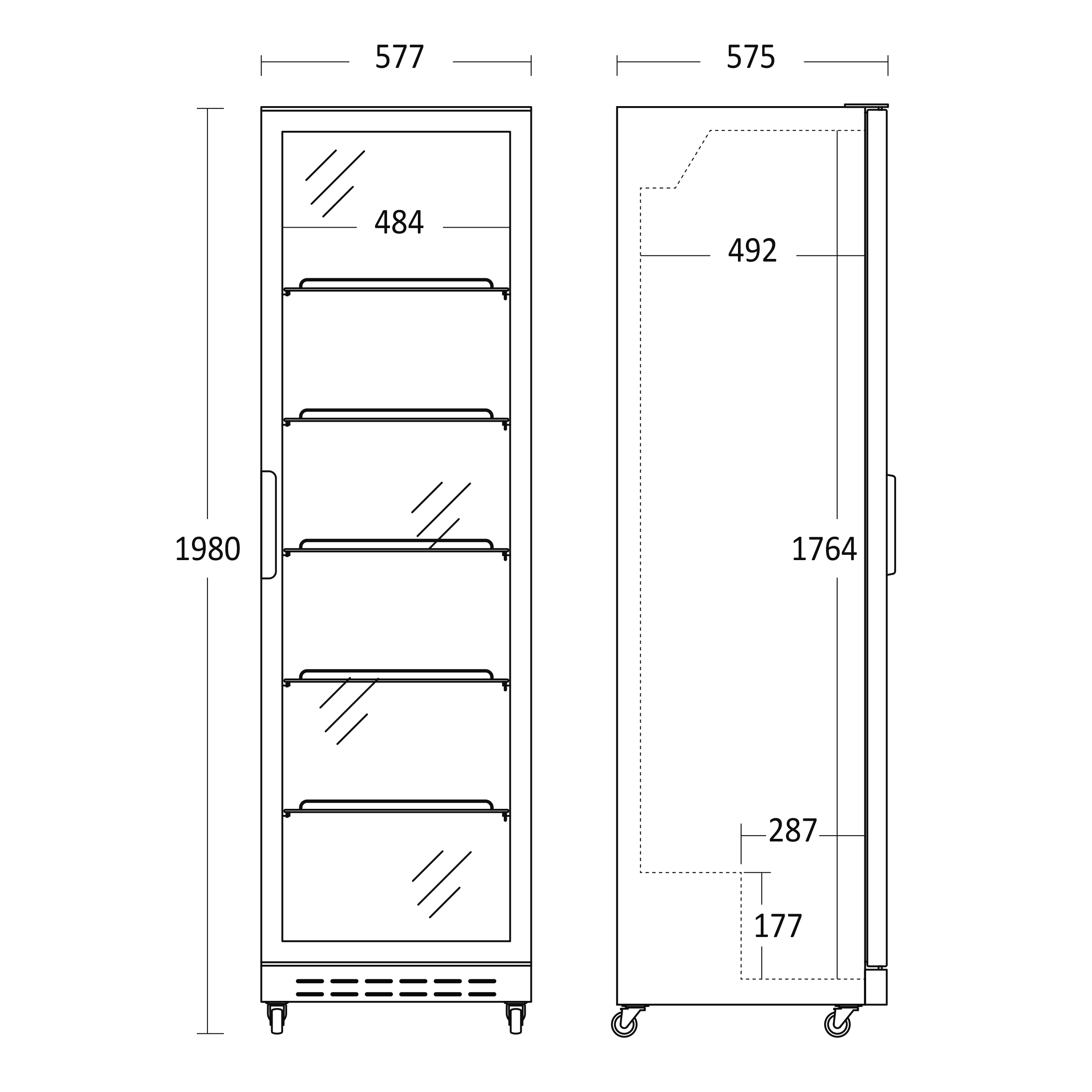 Display køleskab - SD 430 E - Scandomestic 26310430E110000 by Scandomestic color Sort