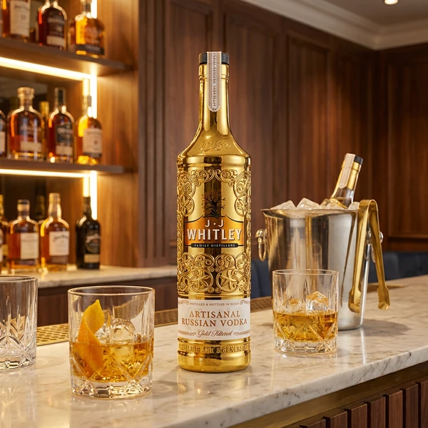 JJ Whitley Gold Vodka 70 cl 38% 52292 by WHITLEYNEI color Sort