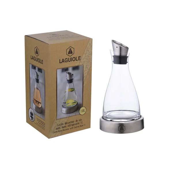 Laguiole Karaffel med vinkøler bund 40269026 by Laguiole color Sort