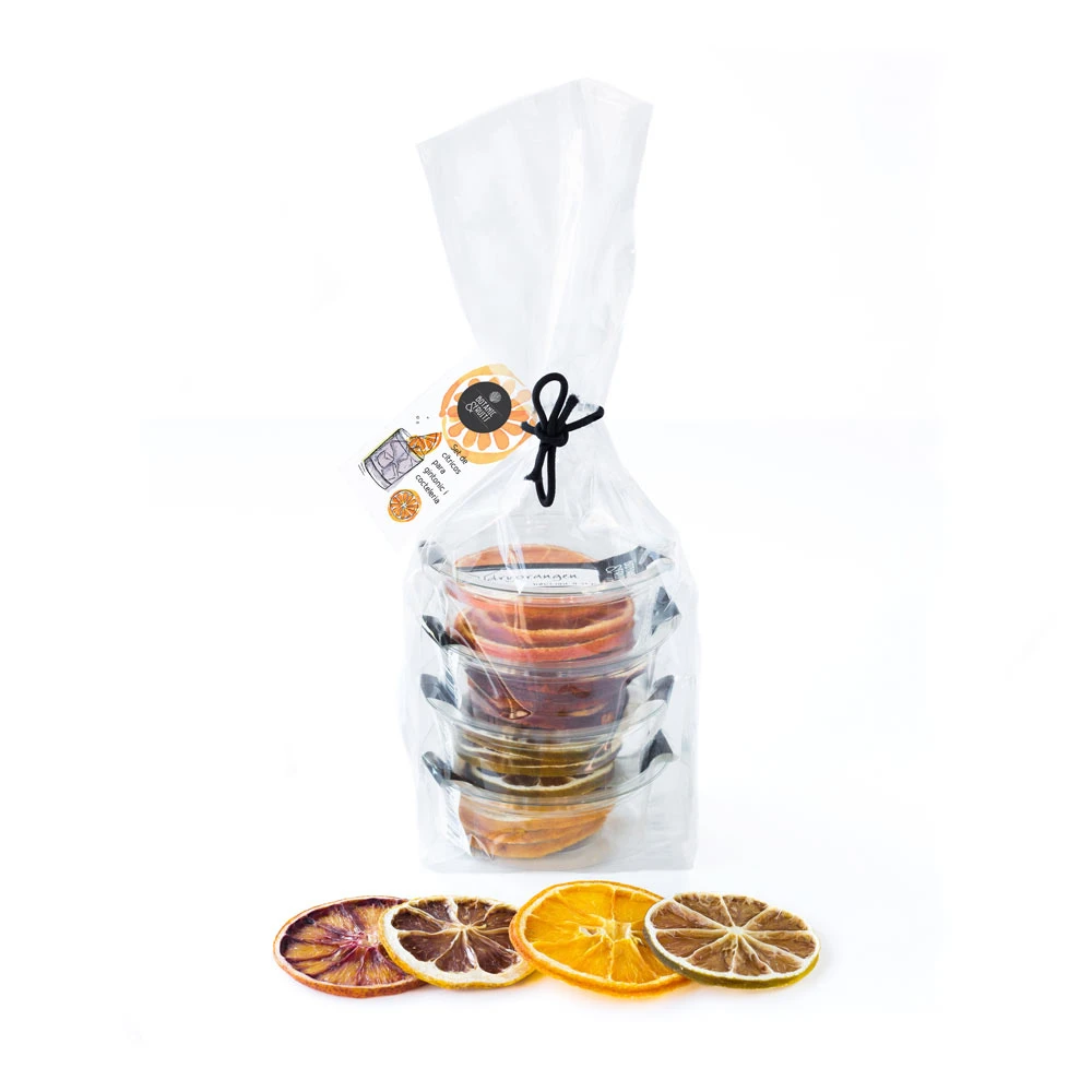 mix af tørret appelsin, blodappelsin, citron og lime AT414 by BOTANICALS color Sort