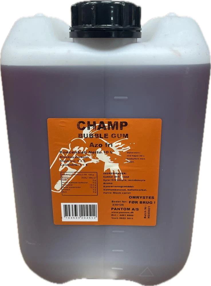 Champ SlushIce Bubble Gum 10L 250393 by CHAMP color Sort