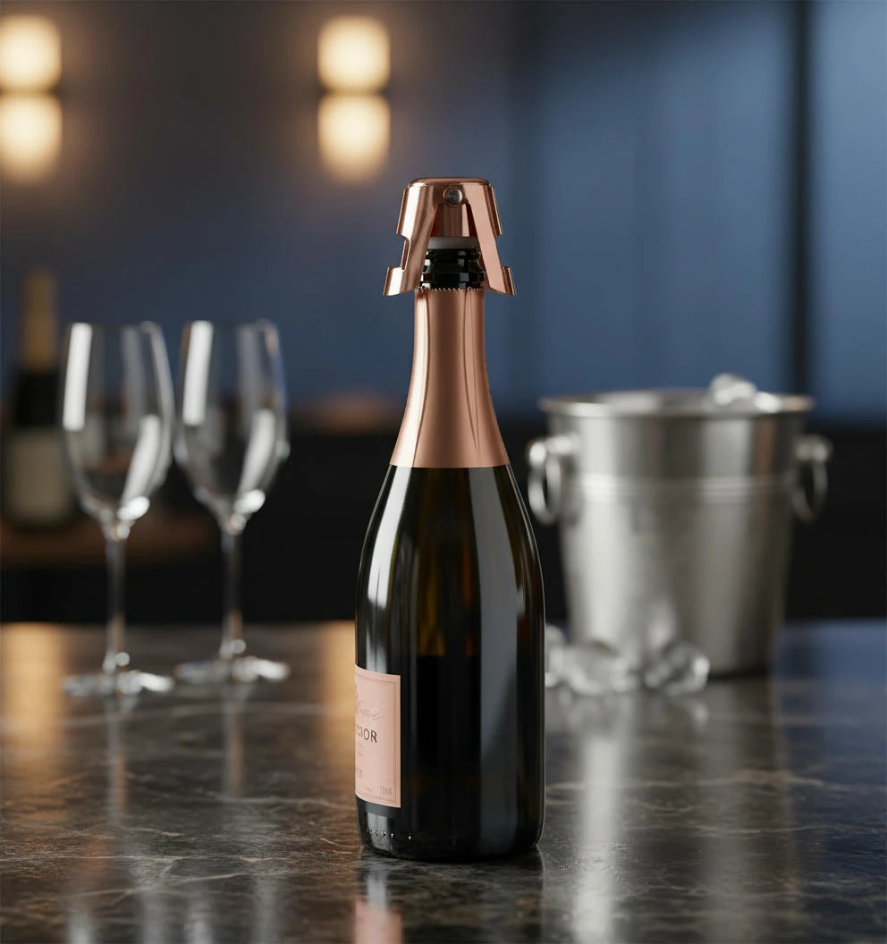 Champagne Stopper Kobber BTBL3979 by Beaumont color Kobber