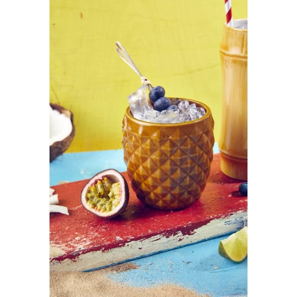 Brun ananas Tiki-krus 40cl - Genware PTM400BR by Genware color Sort