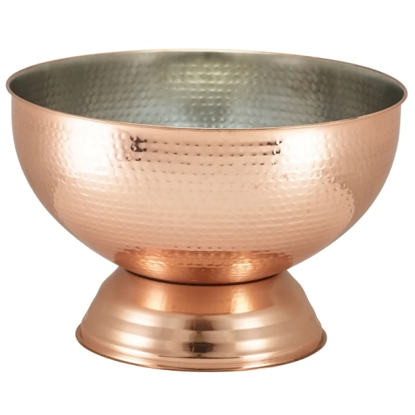 Hamret Kobber Champagne bowl 38 cm - Genware CHBWL1C by Genware color Sort