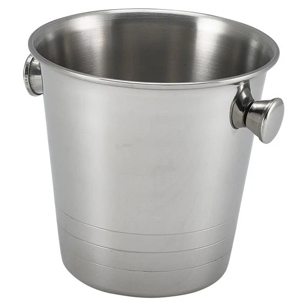 Mini isspand i rustfrit stål 10 cm MSSB10 by Genware color Sort