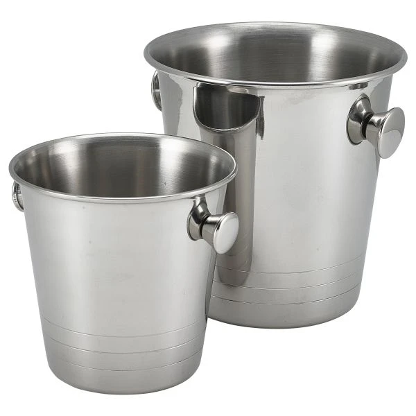 Mini isspand i rustfrit stål 14 cm MSSB14 by Genware color Sort