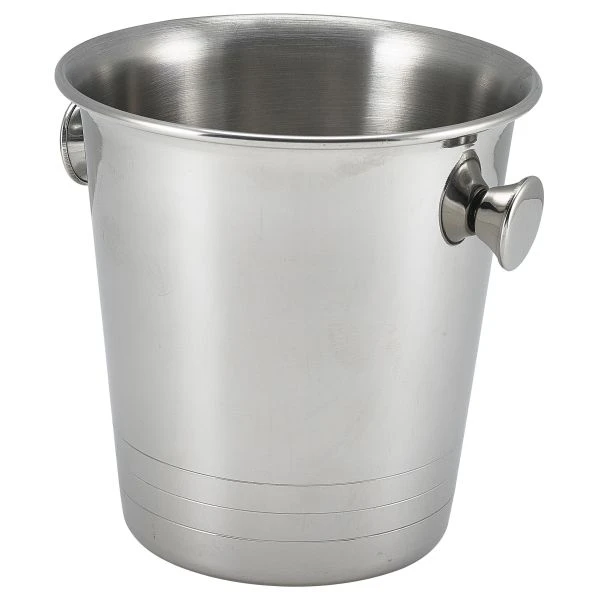 Mini isspand i rustfrit stål 14 cm MSSB14 by Genware color Sort