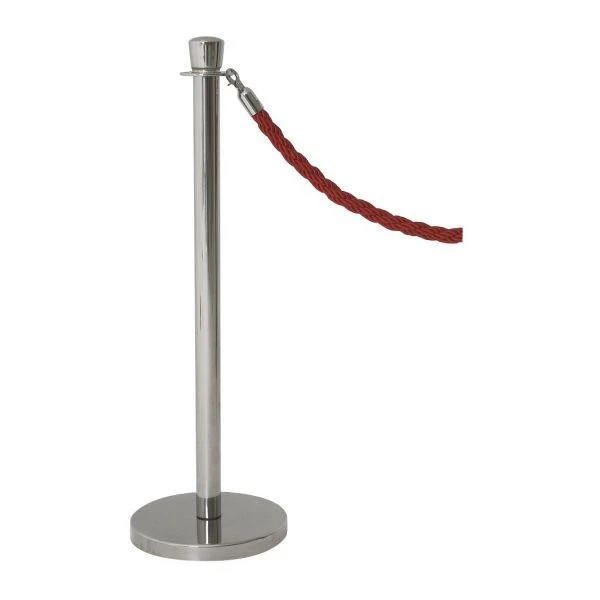 Afspærringsstolpe i rustfrit stål 100 x 32 cm BP-RPE by Genware color Sort