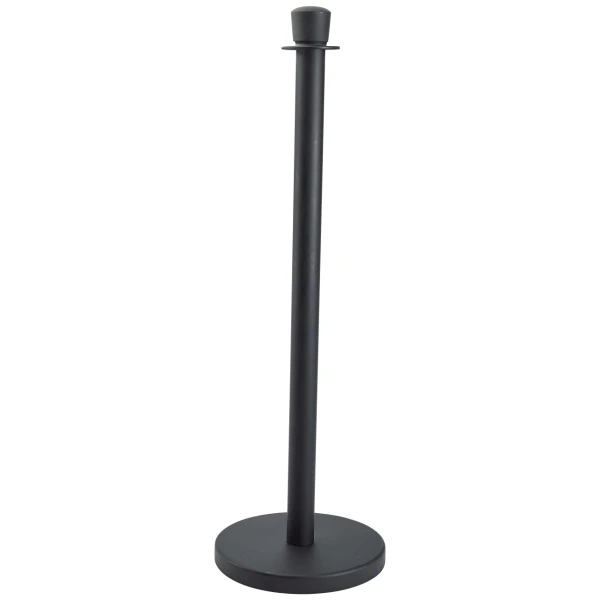 Afspærringsstolpe i sort 100 x 32 cm BP-RPEBK by Genware color Sort