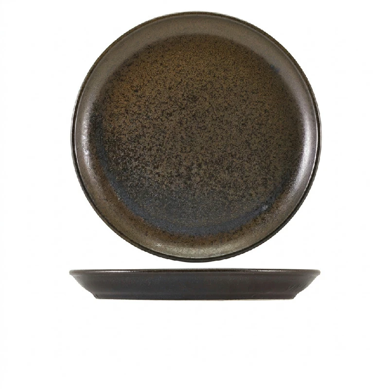 Cinder Sort Coupe Tallerken 30,5cm - Terra CP-PBK30 by Genware color Sort