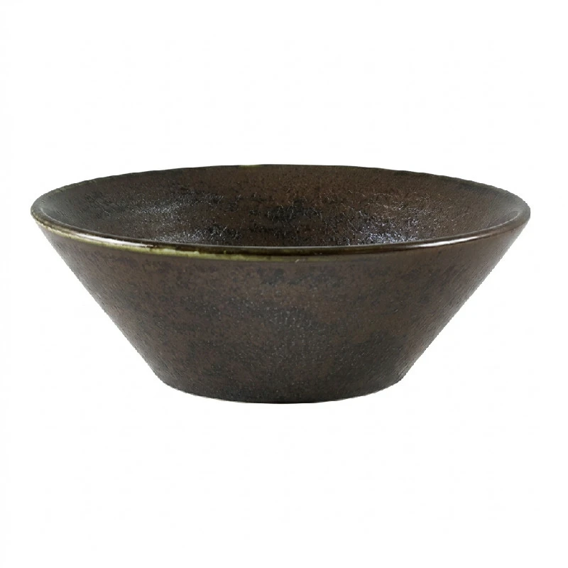 Cinder Sort Konisk skål 14 cm - Terra CN-PBK14 by Genware color Sort