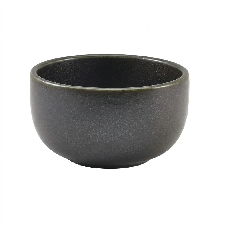 Cinder Sort Rund skål 12,5cm - Terra BW-PBK12 by Genware color Sort