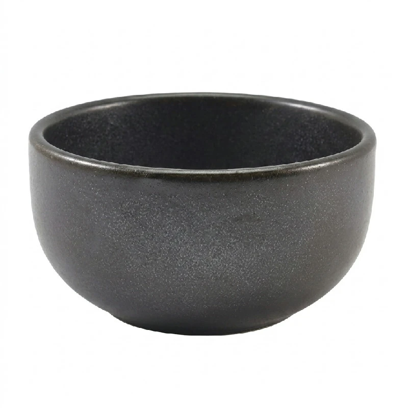 Cinder Sort Rund skål 11,5 cm - Terra BW-PBK11 by Genware color Sort
