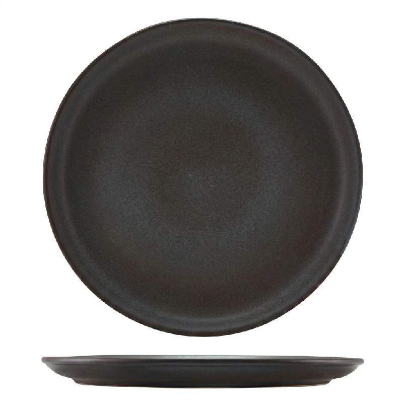 Stentøj Antigo Coupe Tallerken 24cm - Terra CP-AN24 by Genware color Sort