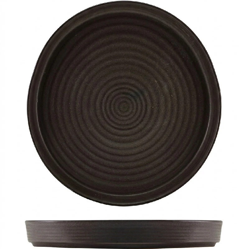 Stentøj Antigo Tallerken 26cm - Terra PR-AN26 by Genware color Sort
