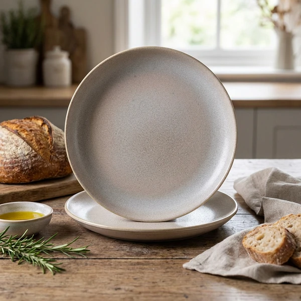 Stentøj Antigo Barley Coupe Tallerken 19cm - Terra CP-ABR19 by Genware color Sort