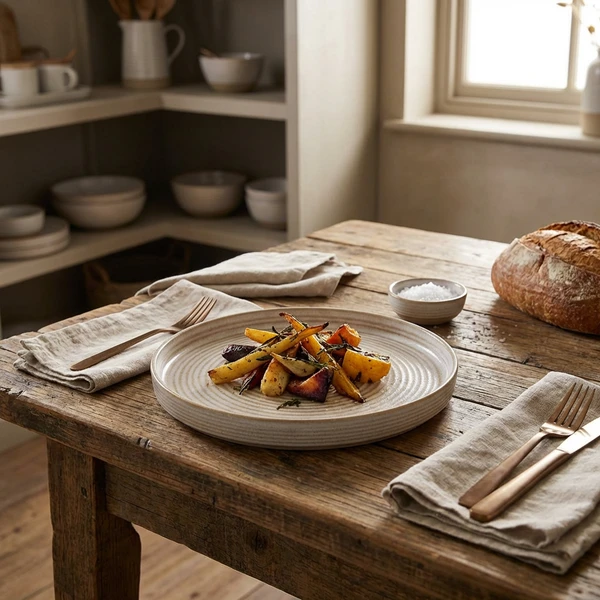 Stentøj Antigo Barley Tallerken 21cm - Terra PR-ABR21 by Genware color Sort