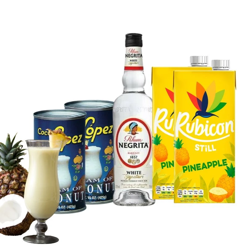 PINA COLADA - DrinksPakke til 17 cocktails Barlifepakke7 by Barlife color Sort
