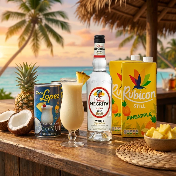 PINA COLADA - DrinksPakke til 17 cocktails Barlifepakke7 by Barlife color Sort