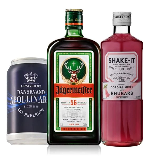 JÄGERMEISTER RABARBER - DrinksPakke Barlifepakke17 by Barlife color Sort