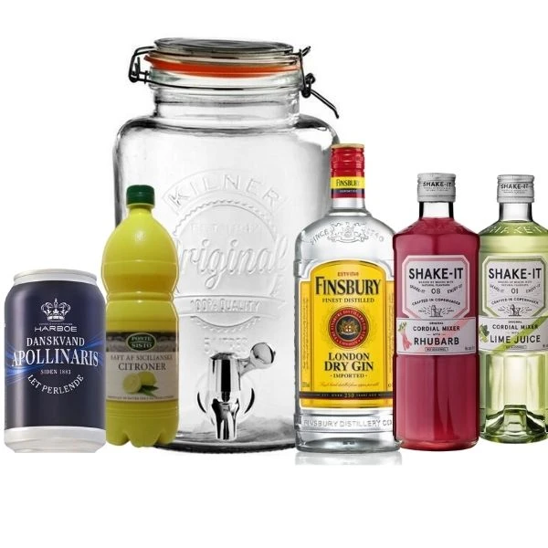 RHUBARB COLLINS DISPENSER - DrinksPakke Barlifepakke25 by Barlife color Sort