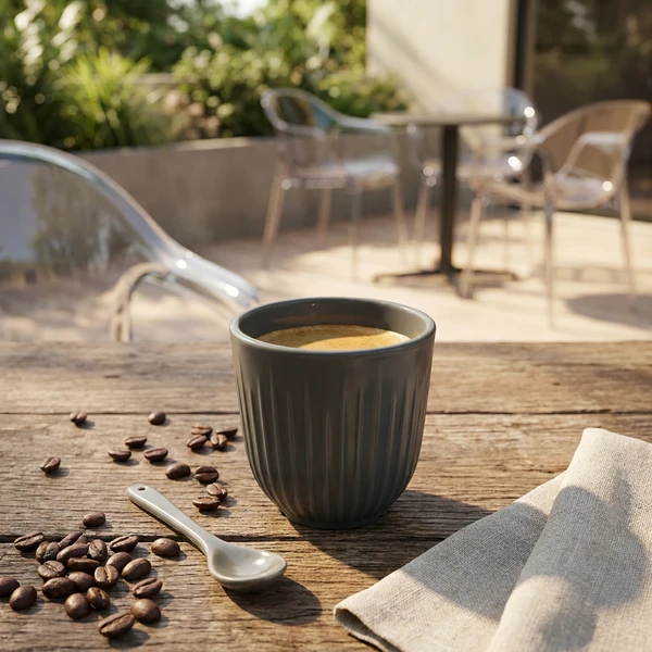 Coffee Nordic mørke grå 32 cl 400130-DG by GLASS4EVER color Grå