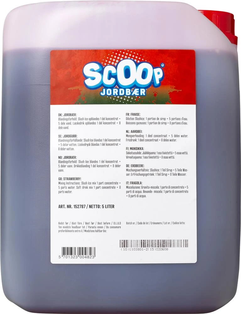 Scoop Slushice Jordbær, 5L 319170 by SCOOP color Sort
