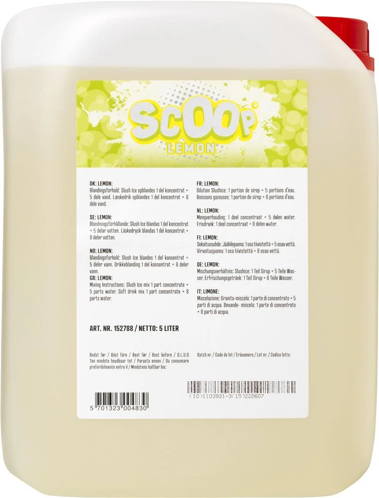 Scoop Slushice Lemon, 5L 319168 by SCOOP color Sort
