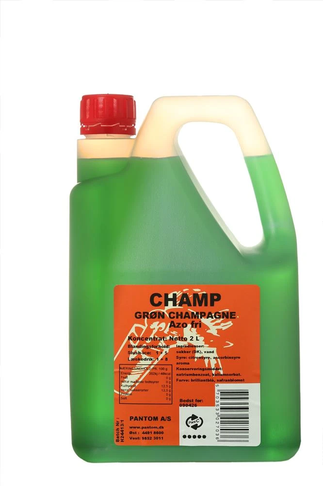 Champ SlushIce champagne grøn, 2L 306137 by CHAMP color Sort