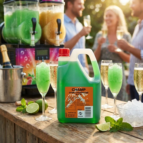 Champ SlushIce champagne grøn, 2L 306137 by CHAMP color Sort