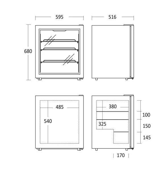 Display frysekab - SD 76 E - Scandomestic 27320076E10000 by Scandomestic color Sort