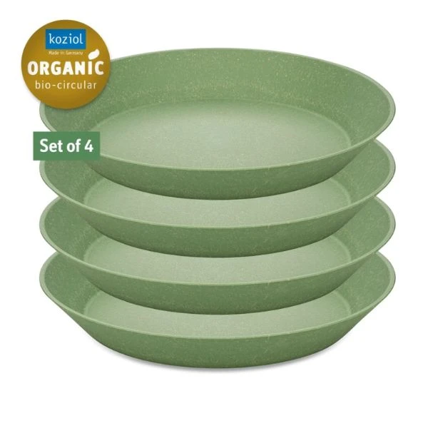 Koziol Connect Plate Ø24cm (4 stk.) - Leaf Green 7143703 by Koziol color Sort
