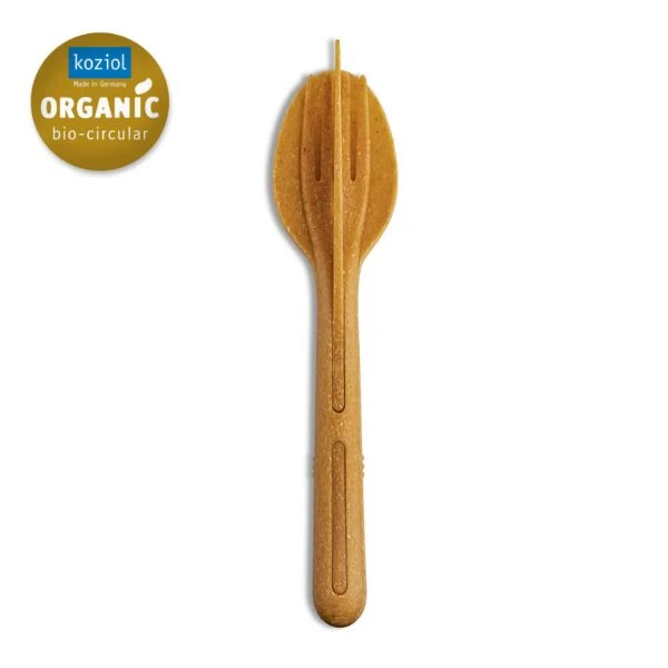 Klikk Bestik (Kniv, Gaffel og Spiseske) - Wood 8003702 by Koziol color Sort
