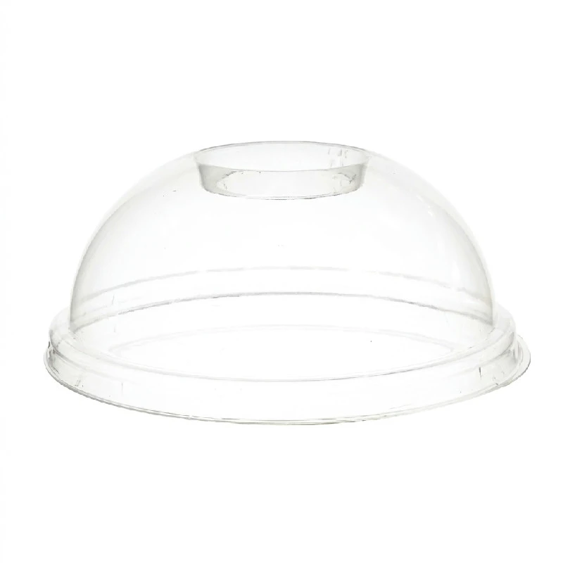 Plastlåg Ø95 mm Kuppel med Hul Bionedbrydelig 100 stk. ML105217-1 by Multiline color Sort