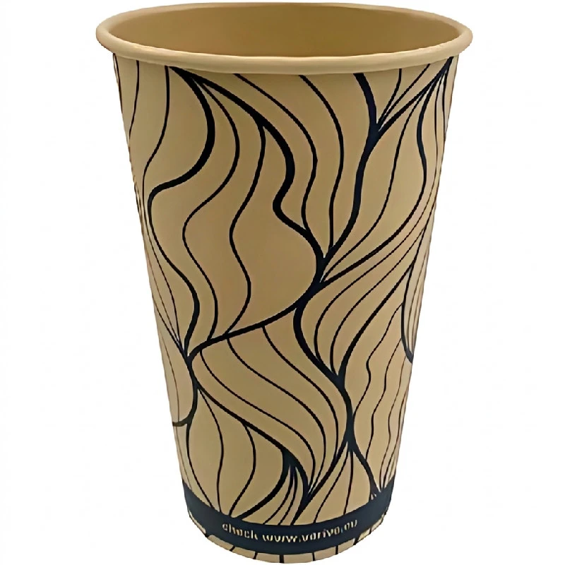 Kaffebæger 40 cl Ø90 mm Bæredygtig 50 stk. ML80550059 by Multiline color Sort