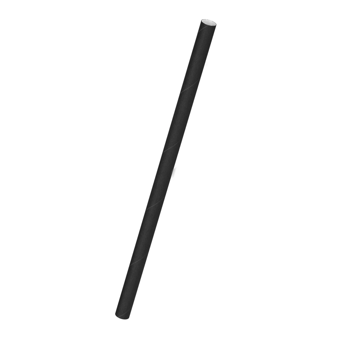 Sugerør, Ø8x200mm 4-lag Papir U. Knæk 500 stk. GS10038 by GS Supply color Sort