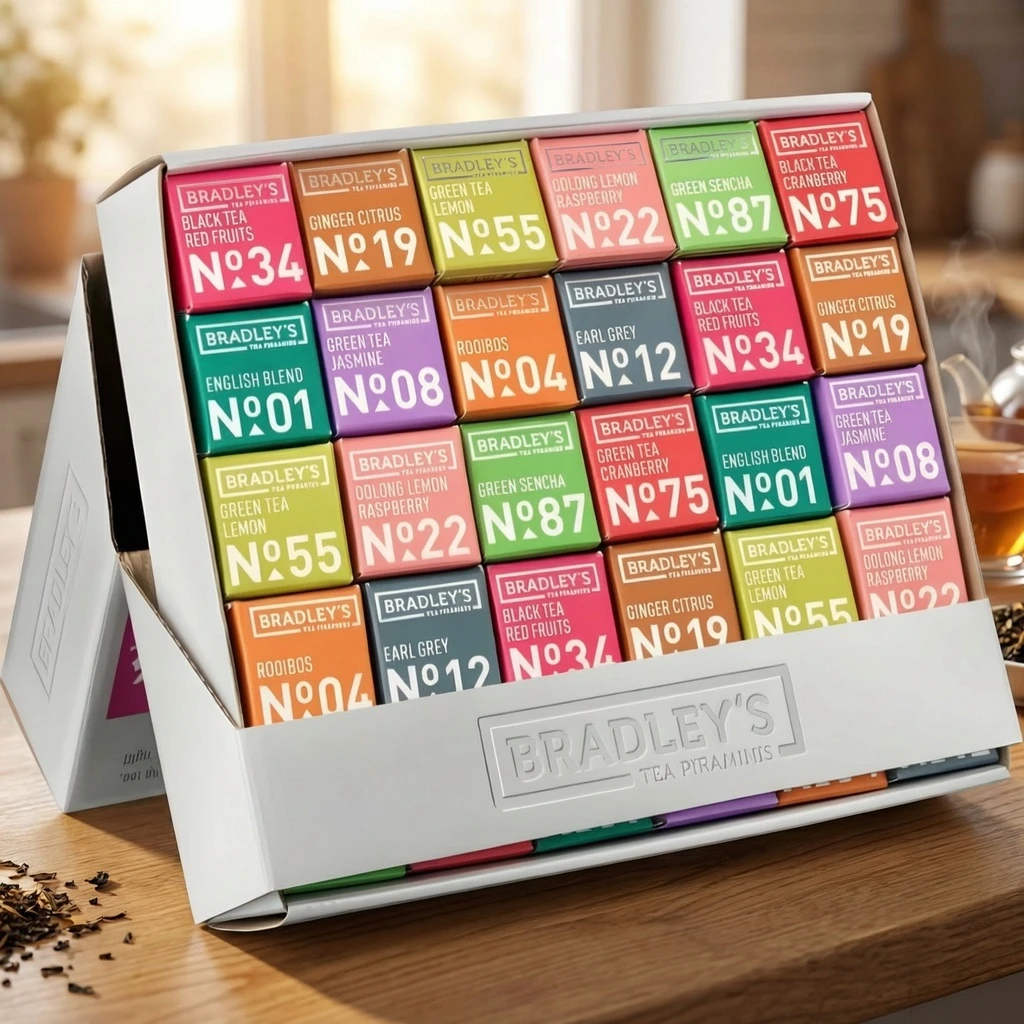 Bradley´s Assorted Tea Box, FT (30stk. a´ 8g.) 67122 by PICKWICK color Sort