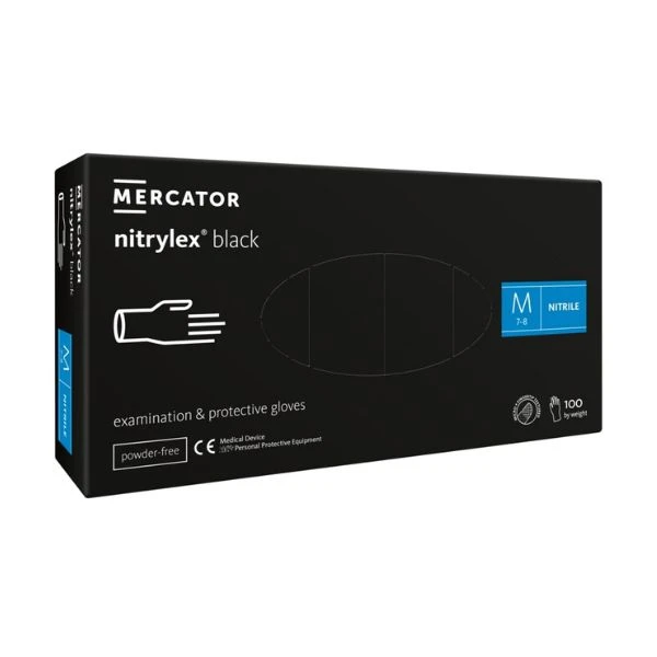 Nitrilhandske, Protect, M, Nitril, Pudderfri, 100 stk. GS10212 by GS Supply color Sort