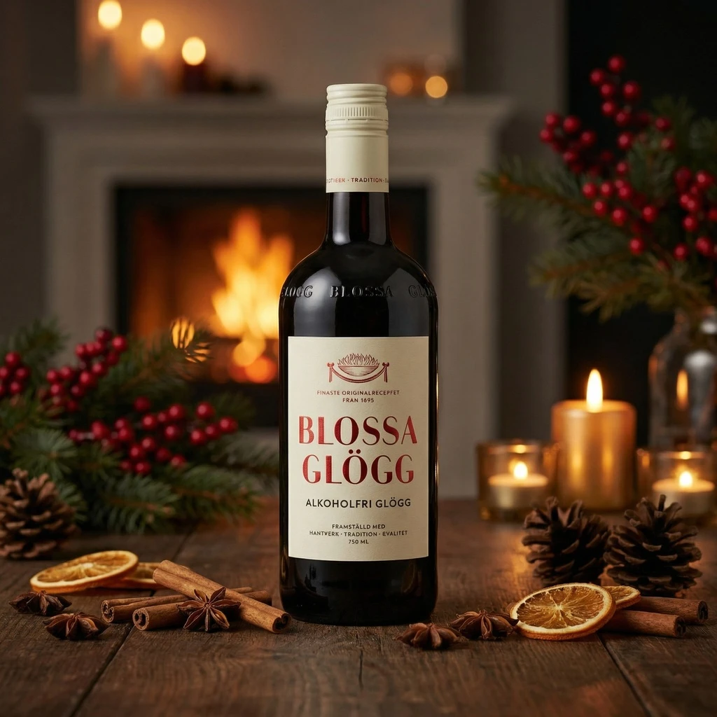 Blossa Alkoholfri Glögg 75 cl 40909 by BLOSSA color Sort