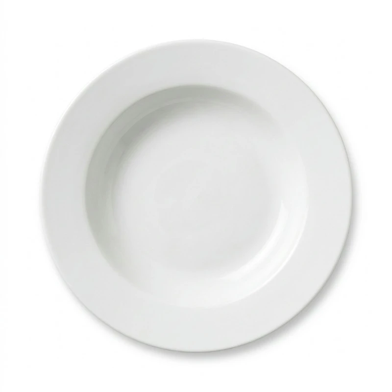Amalie Dyb Tallerken 24 cm Hvid 5010144 by Amalie color Sort