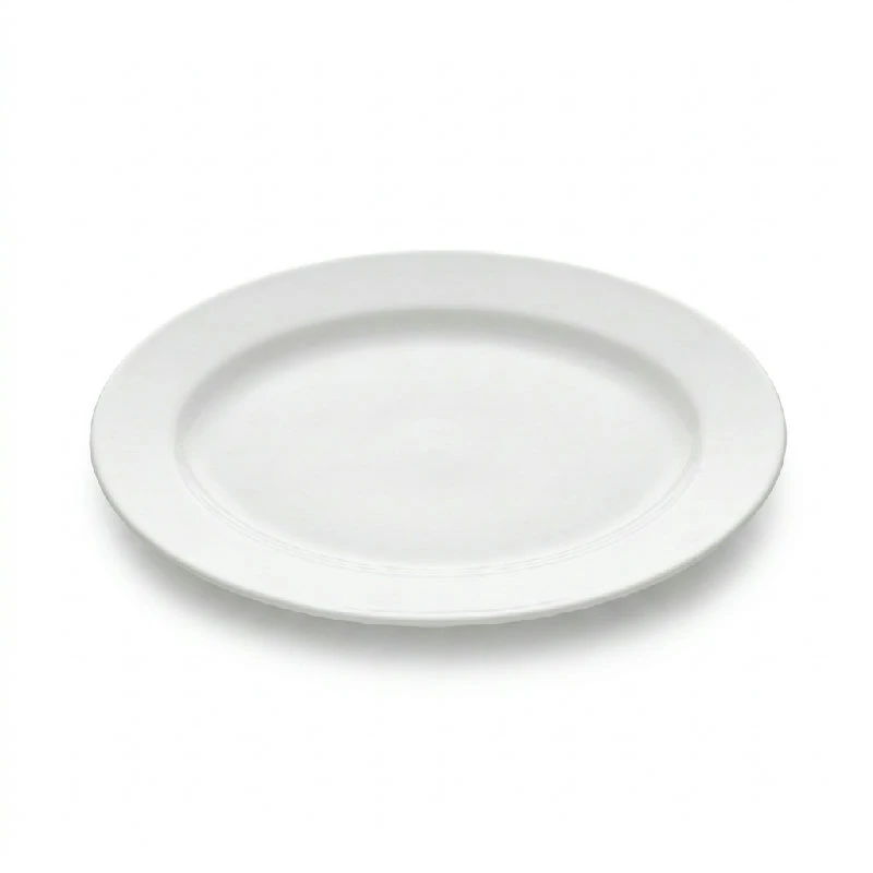 Amalie Oval Fad 38 cm Hvid 5010174 by Amalie color Sort