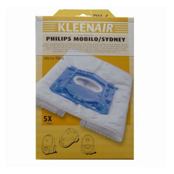 Støvsugerpose PH-6 5+1F Micropose 3209008 by NILFISK color Sort