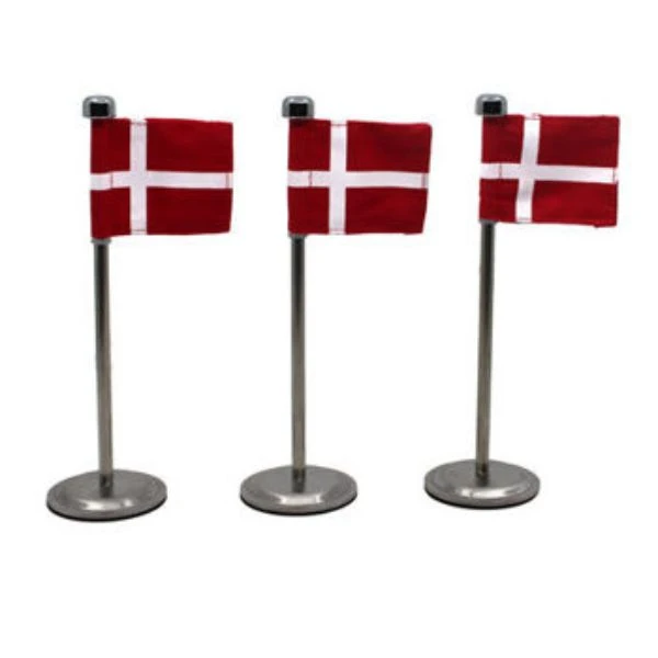 Bordflag Dannebrog 3 stk. 20 cm 4200094 by HAAHR & CO color Sort