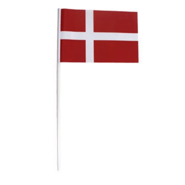 Flag På Pind 15X10 cm 10 stk. 4200270  color Sort