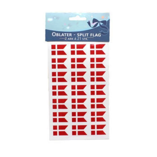 Oblater Split Flag 42 stk. 4200260  color Sort